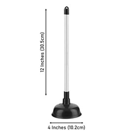 MEA Enterprise Sink Plunger Kitchen Sink Unblocker Heavy Duty Unblocking Effective Tool with 100mm (4 inch) Cup and 305mm (12 inch) Handle Drain Unblocker for Kitchen, Sink, Shower and Floor Drains
