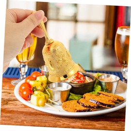 MAGICLULU 2pcs Manual Vintage Hand Bell Retro Bell for Restaurants Bars and Home Decor Crisp Sound Easy to Carry Unique Design for Calling Attention