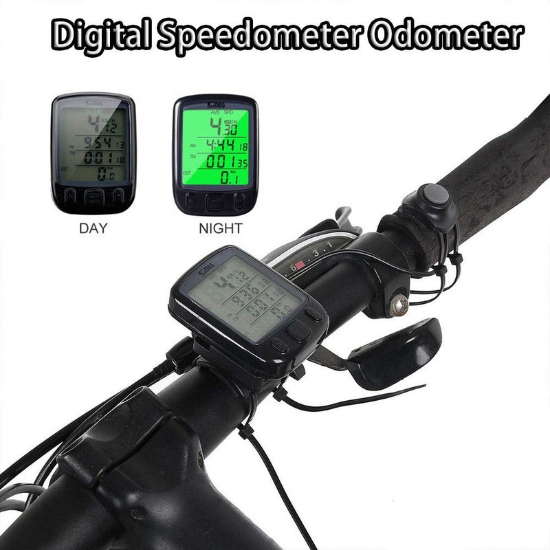 Wired Bicycle Computer Multifunction LCD Display Bike Speedometer Bicycle Odometer