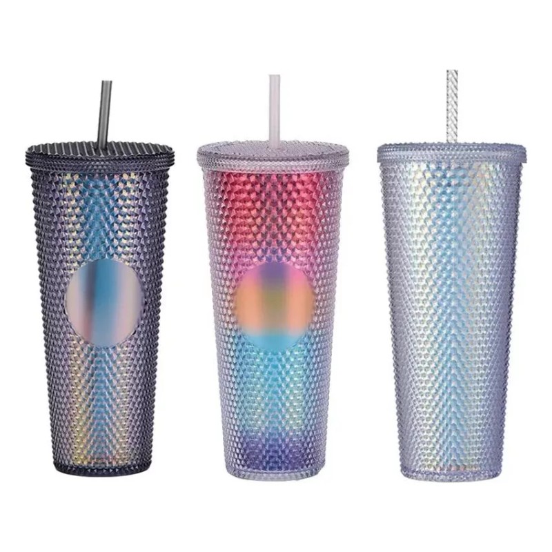 comleo Vaso Tipo Cafetero Doble Pared Con Luz De Acrílico