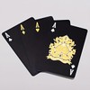 PMLAND Black - Gold Waterproof Playing Poker Cards - Poker
