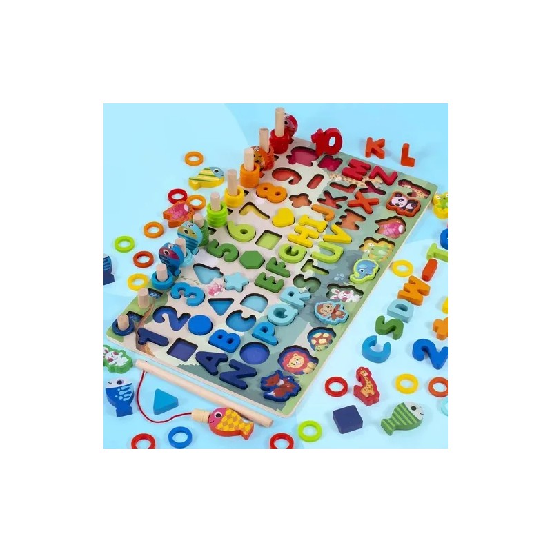 Tablero Juego Educativo Montessori Números Y Animalitos