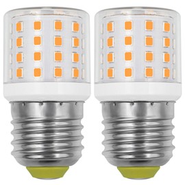ZHENMING LED Refrigerator Light Bulb ac100-265v 3.5w kei d34l 4W 40Watt Equivalent, E26 Medium Base Warm White 3000K A15 Appliance Fridge Bulb, 2 Pack