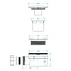 SPARES2GO Shower Trap for 90mm Tray Plug Hole 1.5" Drain