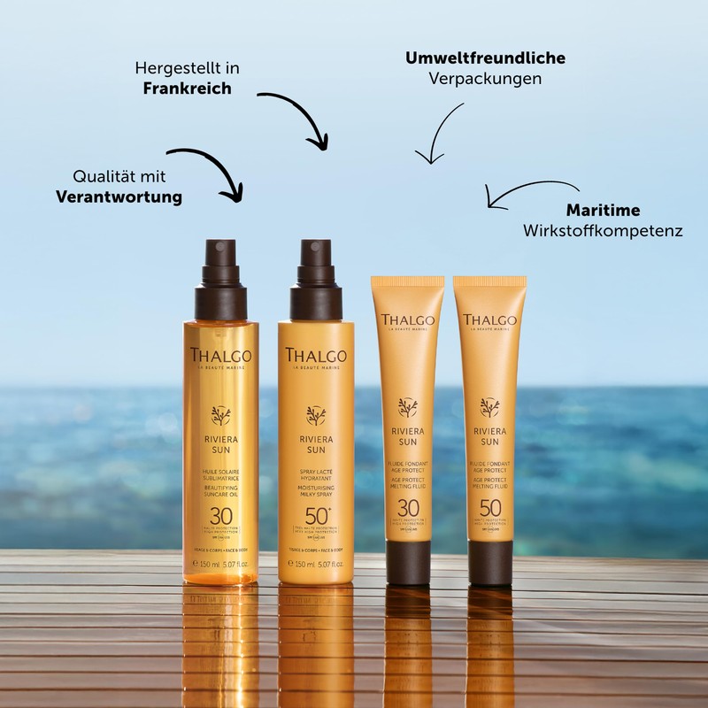 THALGO Sun Care Oil SPF30 for Face, Body and Hair,