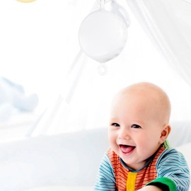 Infant Toy Music Box Bed Bells Soundable Music Box with 24 Songs for Crib Educational Bed Toy for Baby