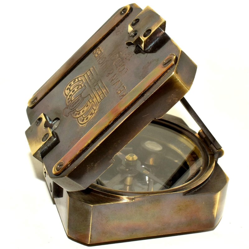 Medieval Replicas SOLID Brass Brunton 3 inch Compass Collectibles Compass