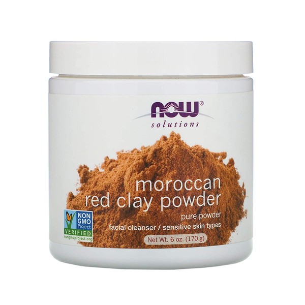 Now Foods, Solutions, (3 Pack) Moroccan Red Clay Powder, 6 oz (170 g)