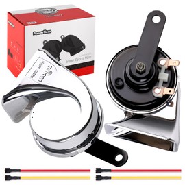 Cenzhiwen Car Horns 12v Loud Waterproof - Tweeter/Bass, General Accessories, Electric Snails for Cars, Motorcycles, Alternative Electronic Components for Cars and Truck（silvery）