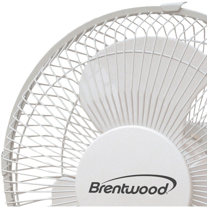 Brentwood Kool Zone F9DW 9" Oscillating Desk Fan, One Size,