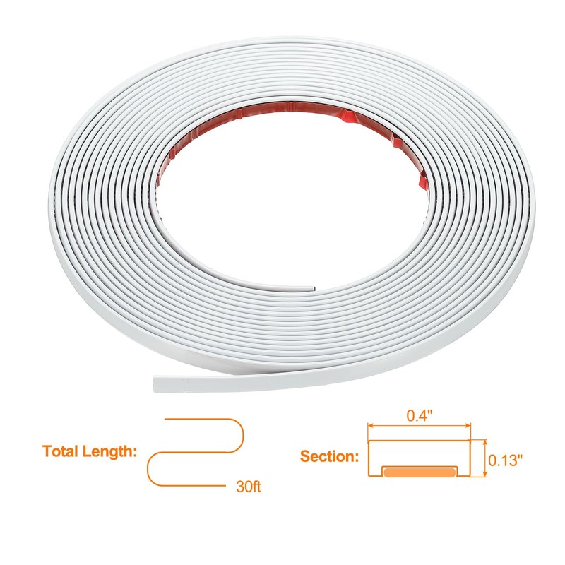 HARFINGTON Peel and Stick Molding Trim 30ft x 0.4" Flexible