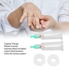 2pcs Finger Cupping Therapy Cups with Silicone Flat Elbow Rings