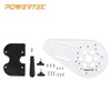 POWERTEC 71398 Universal Router Plate w/ Edge Routing Reversible Fence,