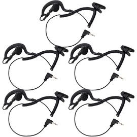 HYS TC-617 3.5mm Income Earbud for Alinco EMS-62 EMS-59 Standard SSM-11C SSM-19C SSM-17H (Set of 5)