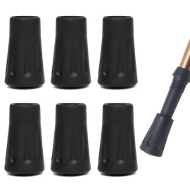 Naisfei Rubber Buffer for Hiking Poles, Pack of 6, Professional Hiking Pole Attachment Set for Nordic Walking Poles, Replacement Rubber Buffer for Trekking/Urban Walking, Cushioning Non-Slip Hiking