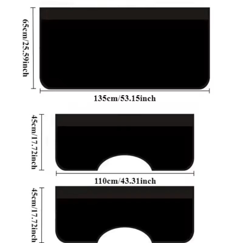 3-Piece Magnetic PU Leather Car Fender Cover Set for Auto