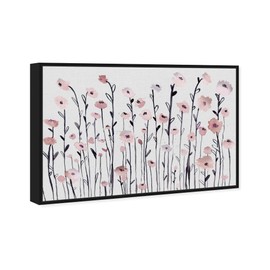 The Oliver Gal Artist Co. Floral and Botanical Framed Wall Art Canvas Prints Dusty Rose' Gardens Home Décor, 15 in x 10 in, Pink, White