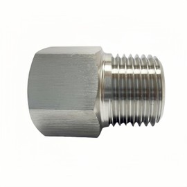 Closmos 304 Stainless Steel Pipe Fitting，Converter Adapter，M20*1.5 Female to 1/2" NPT Male, 1 Pcs