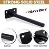 AddGrace 4 Pack Floating Shelf Brackets Solid Steel Heavy Duty