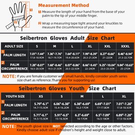 Seibertron SPS-2 Unisex Touchscreen Road Racing Motorcycle MTB Sport Also Fit BMX MX ATV Mountain Bike Bicycle Offroad / Dirt Bicycle Motocross etc Full Finger Adult White S