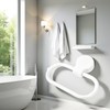 Hand Towel Ring, Adhesive Towel Holder, Towel Rings for Bathroom