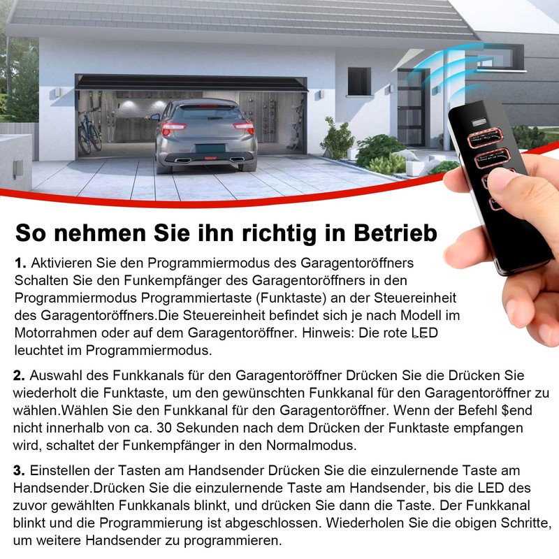 868 MHz Garage Door Remote Control for Summer Pearl 4018V000