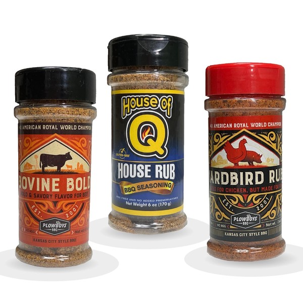 Plowboys and House of Q BBQ Rub Pack Gift Set