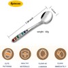YIHOR Premium 7.24" European Soup Spoons, Stainless Steel creative colorful