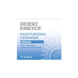 Desert Essence Moisturizing Ceramide Facial Cream 2 fl oz - Vegan, Gluten-Free. Cruelty-Free - Supports Skin's Natural Moisture Barrier - Moisturize and Rejuvenate - Perfect for Sensitive Skin