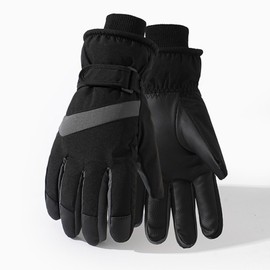 HSTWODE Gloves Men Women Winter Warm Cycling Gloves Winter Gloves Cycling Gloves Sports Gloves Touchscreen Windproof Non-Slip Elastic (Black and Grey L)