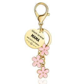 ENSTAB Gifts for Mum Keyring Birthday Gift for Mum Mother's Day Gift Christmas Mum Advent Calendar Filling for Mum, pink, Unit size