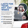 (2 Pack) Skull with Crown Stickers - Gothic Decals -