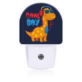 Uiaoiais Cool Dinosaur Night Light for Kids, LED Night Light Plug into Wall with Dusk to Dawn Sensor for Girls Boys Women Men Room Decor, Hallway, Kitchen, Bathroom, Nursery, Stairs