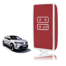 TOOMUME Car Key Cover TPU, Car Key Case Fit for Renault Scenic Megane Talisman Koleos Kadjar Clio Captur Espace Zoe Arcan Dacia Duster, Protective Key Fob Cover Key Fob Case - Smart Key