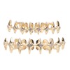 PACKOVE Gold Plated Hip Hop Grills with Star Design for