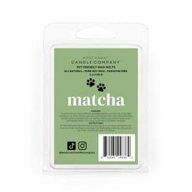 Pet Friendly Wax Melts | Pet Safe Wax Melts | All Natural Wax Melts | Non-Toxic Wax Melts | Pet Odor Eliminator | Pure Soy Wax Melts | Dog and Cat Safe Wax Melts | Veterinarian Approved (Matcha)