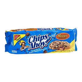 Nabisco Chips Ahoy! Reese's Peanut Butter Cups Cookies, 9.5 OZ (Pack of 12)