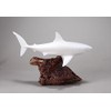 Great White Shark Sculpture by John Perry 15 in long