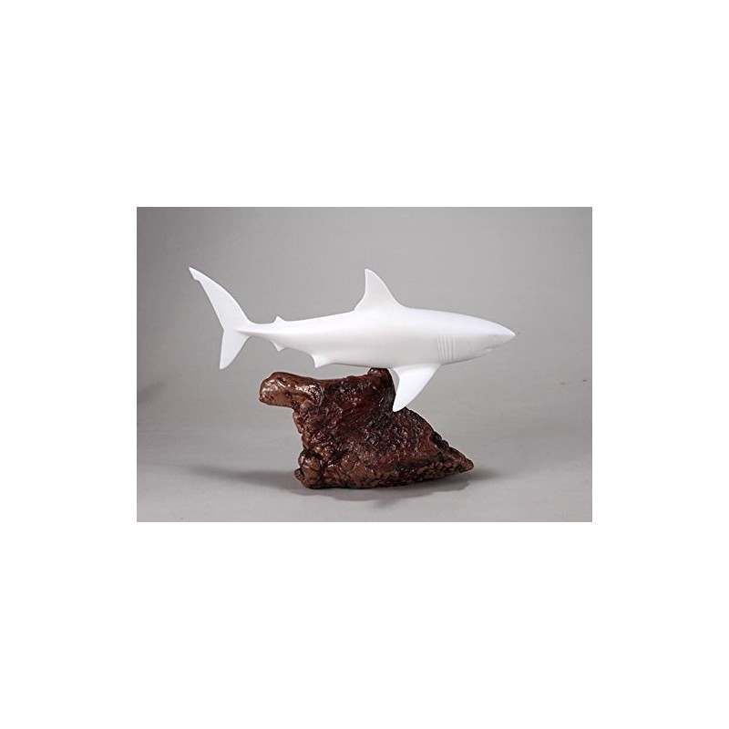 Great White Shark Sculpture by John Perry 15 in long