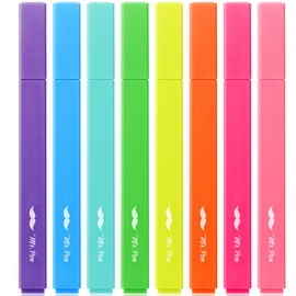 Mr. Pen- Aesthetic Highlighters, 8 pcs, Chisel Tip, Vibrant Colors, Cute Highlighters Assorted Colors, Bible Highlighters and Pens No Bleed, No Bleed Highlighters for Bible Pages No Bleed