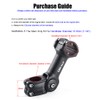 Bike Stem Adjustable 60 Degree 31.8mm (1-1/4") / 25.4mm (1")