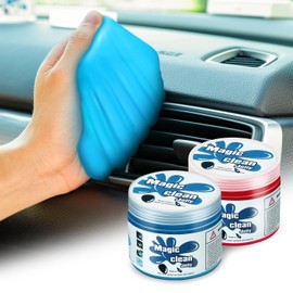 DNA MOTORING 2 Pack Car Cleaning Gels Auto Detailing Tools Cleaning Putty Car Interior Cleaner, Car Jelly Cleaner, Keyboard Cleaner, Car Cleaning Supplies Car Gifts for Men Women,Blue+Red, TOOLS-00147