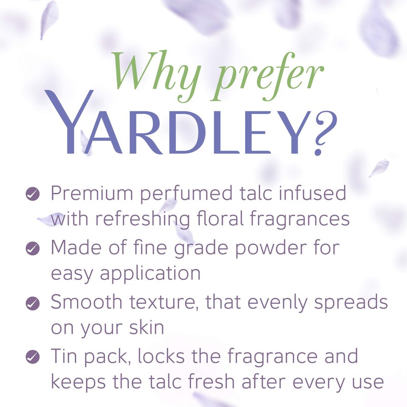 Yardley English Lavender Perfumed Talc, 250Gm