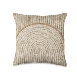 Woven Arches Rainbow Knit Crochet Sewing Art Interwoven Throw Pillow