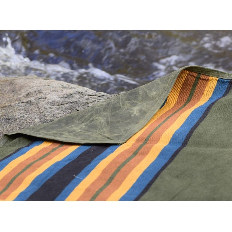 WP West Path Waterproof Outdoor Canvas Camping Blanket - Waxed