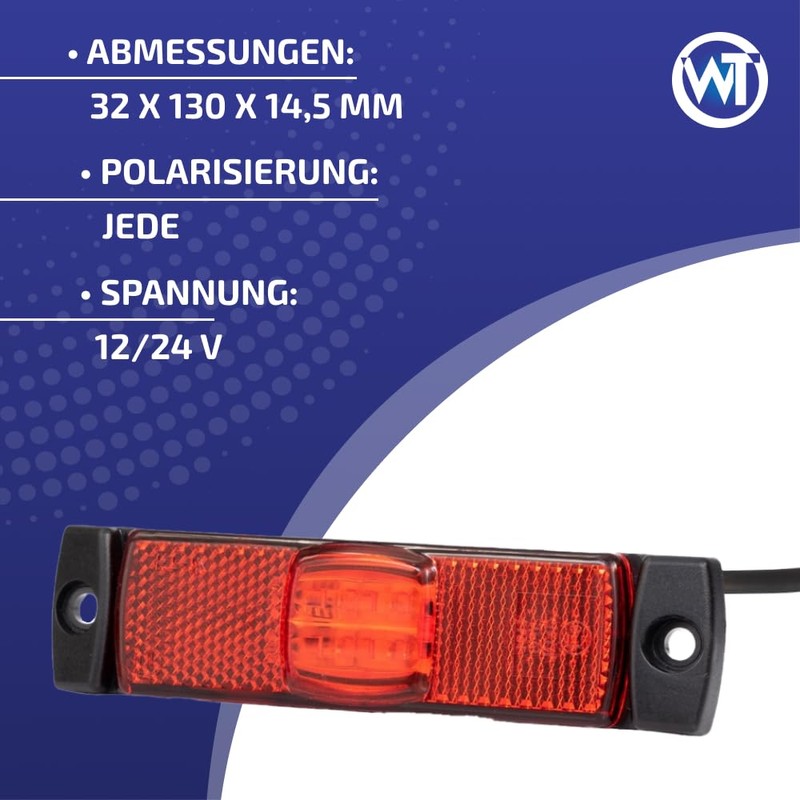 Web Truck 2 x LED Side Marker Light for Home,