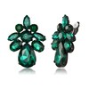 BriLove Clip-On Earrings Elegant Stunning Teardrop Crystal Rhinestone Cluster Statement