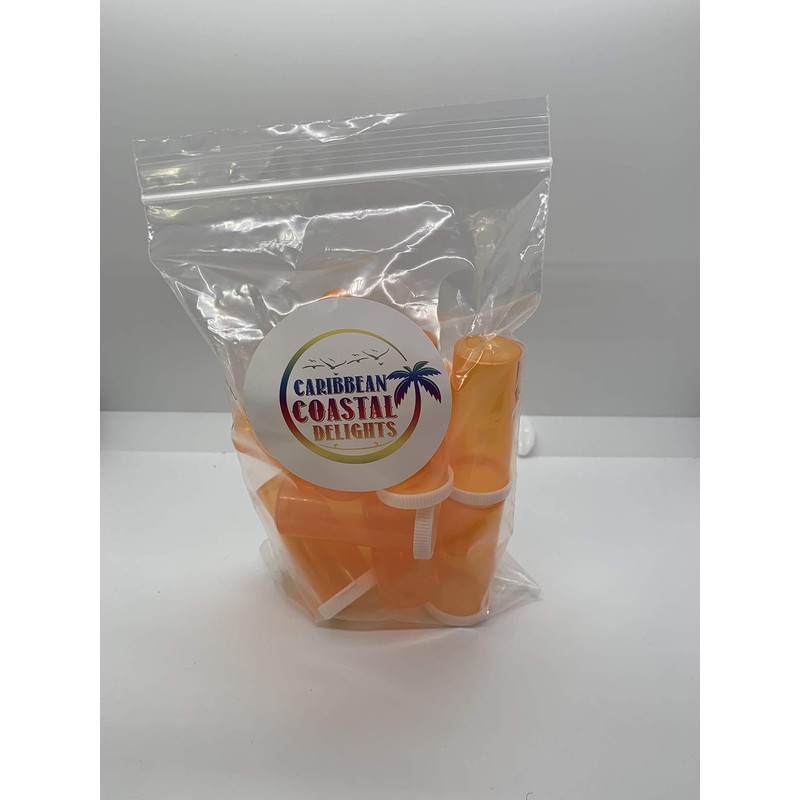 Caribbean Coastal Delights Prescription Vials with Snap Caps 8 Dram