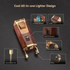 All-in-One Torch Lighter with Punch, Holder, and Draw Enhancer Tool,