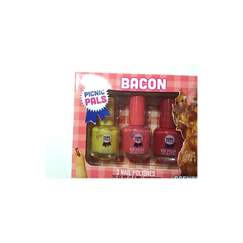 Bacon Scented Nail Polish - 3 Piece Set